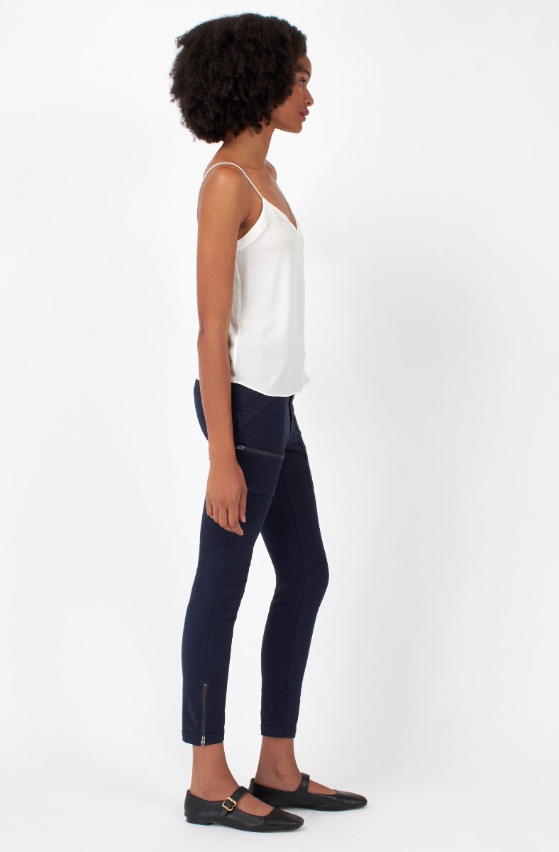 Jojo Maman Bébé Allena Sleeveless Silk Top Porcelain White