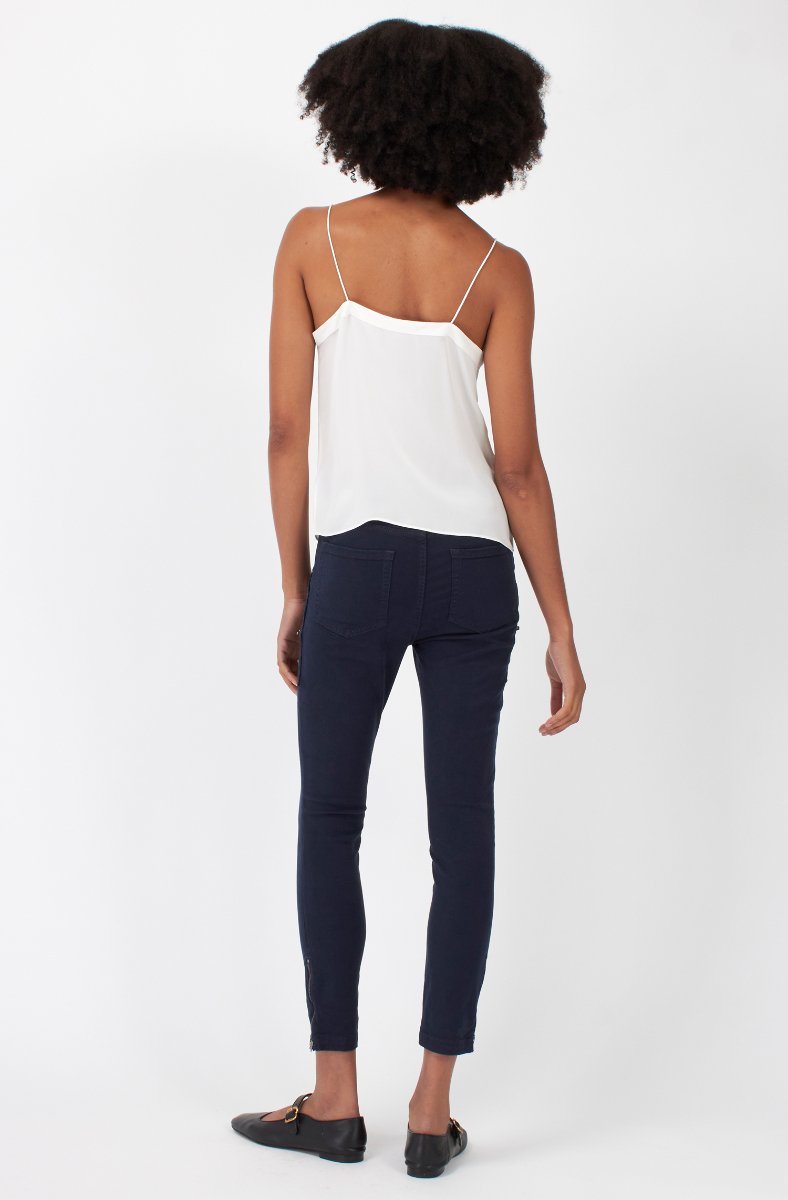 Jojo Maman Bébé Allena Sleeveless Silk Top Porcelain White