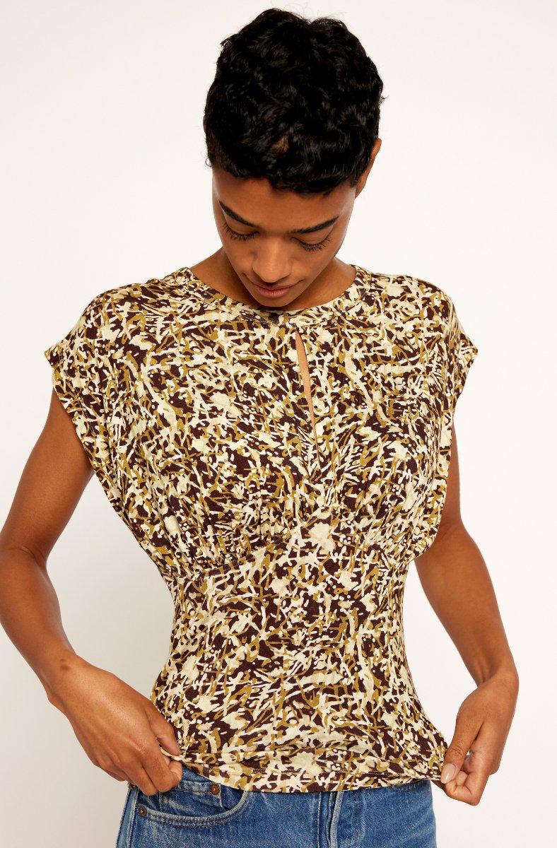 Jojo Maman Bébé Bambi Sleeveless Top Chocolate Plum Multi Brown