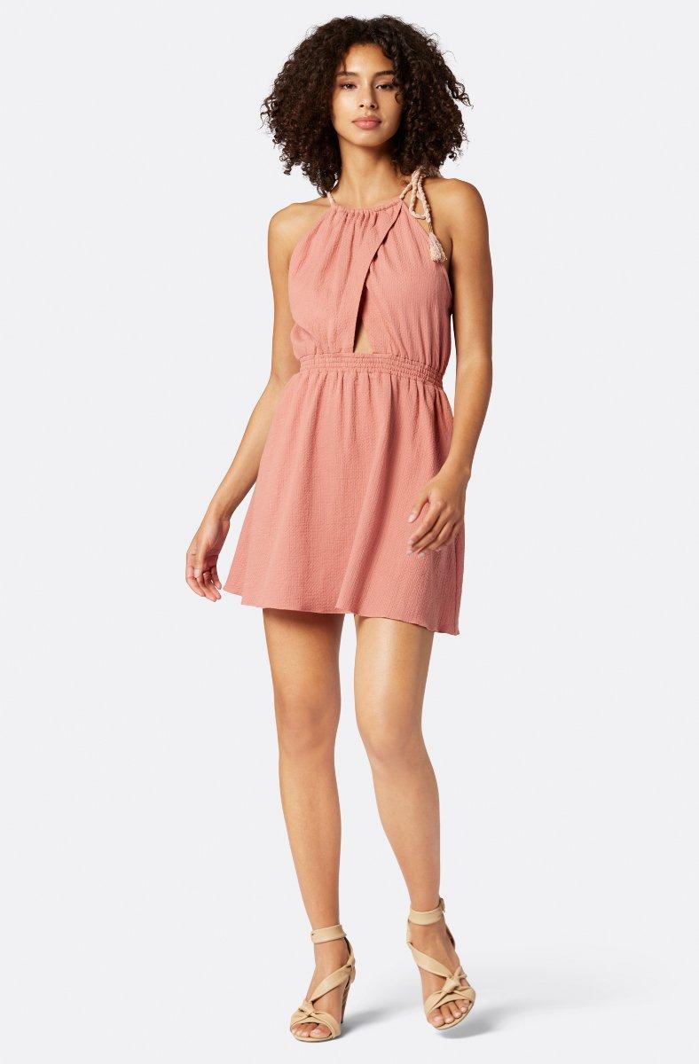 jojo maman bébé Eve Mini Cotton Dress Canyon Rose Pink