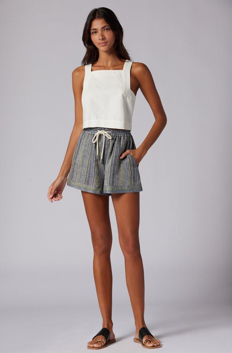 Jojo Maman Bébé Evelyn Linen Short Navy Blazer Multi Blue