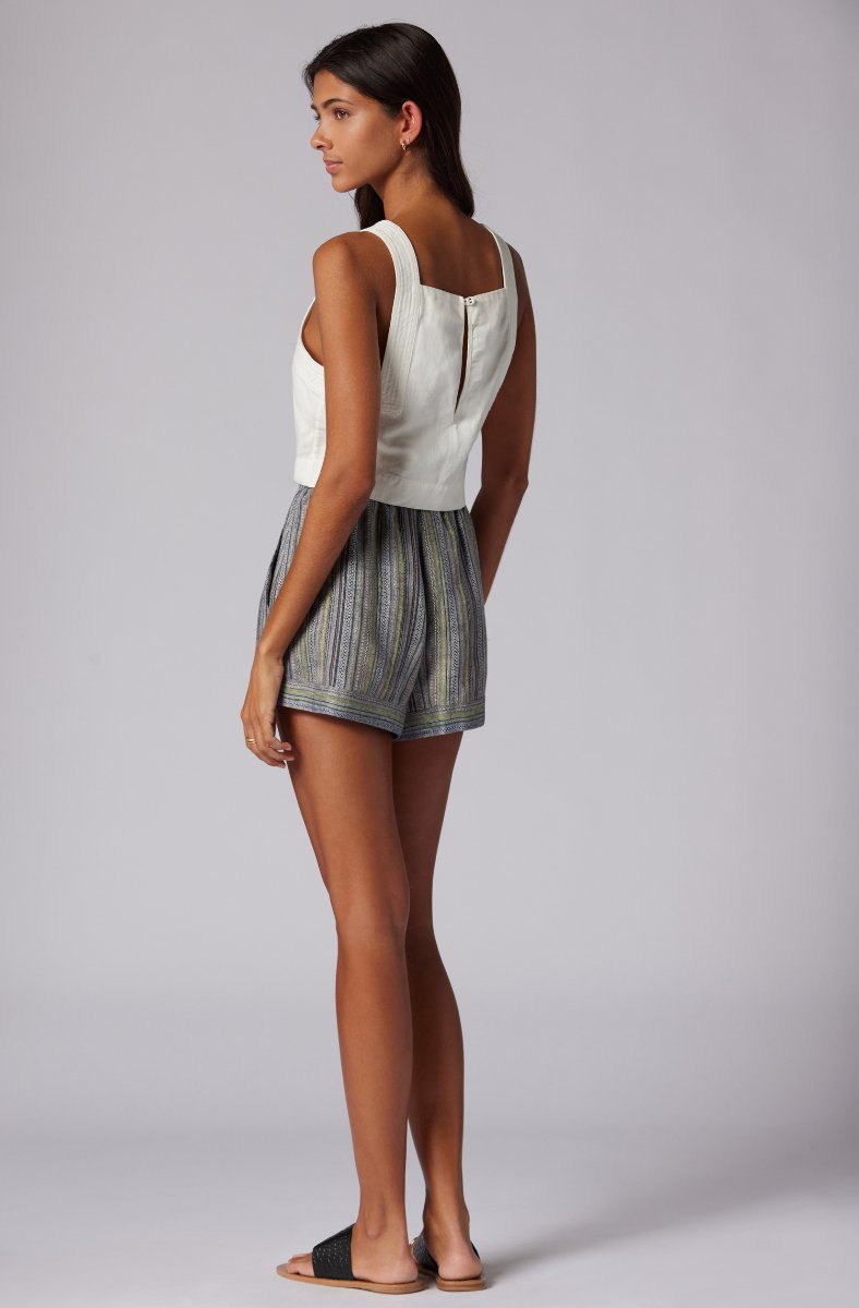 Jojo Maman Bébé Evelyn Linen Short Navy Blazer Multi Blue