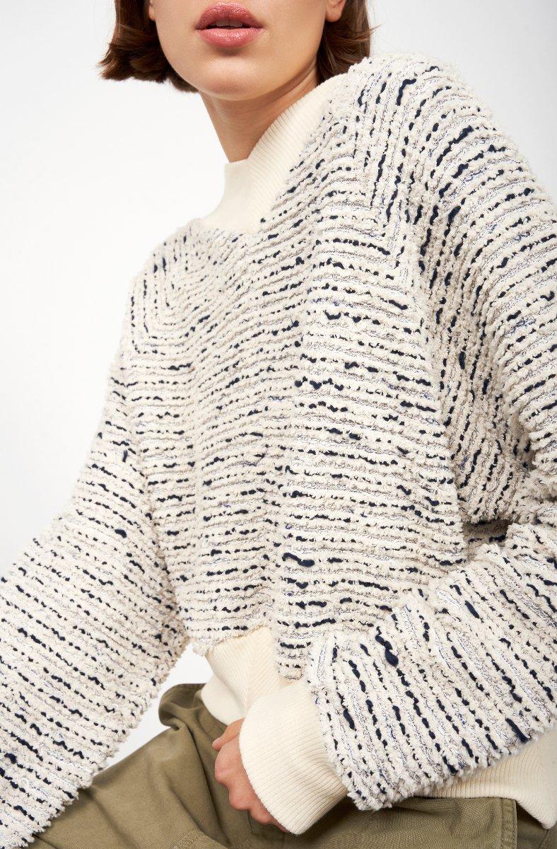 jojo maman bébé Hester Sweater Dark Sapphire Multi Blue