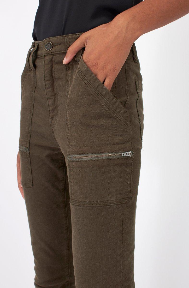 jojo maman bébé High Rise Park Skinny Pants Fatigue Green