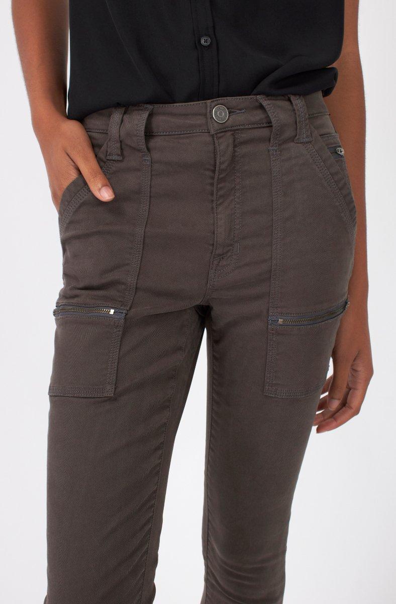 jojo maman bébé High Rise Park Skinny Pants Storm Brown
