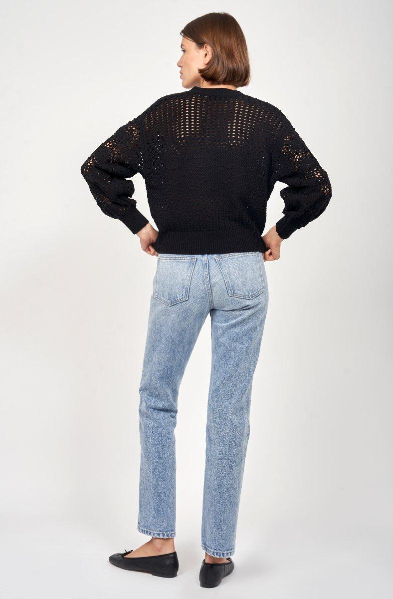 Jojo Maman Bébé Carem Wool Sweater Caviar Black