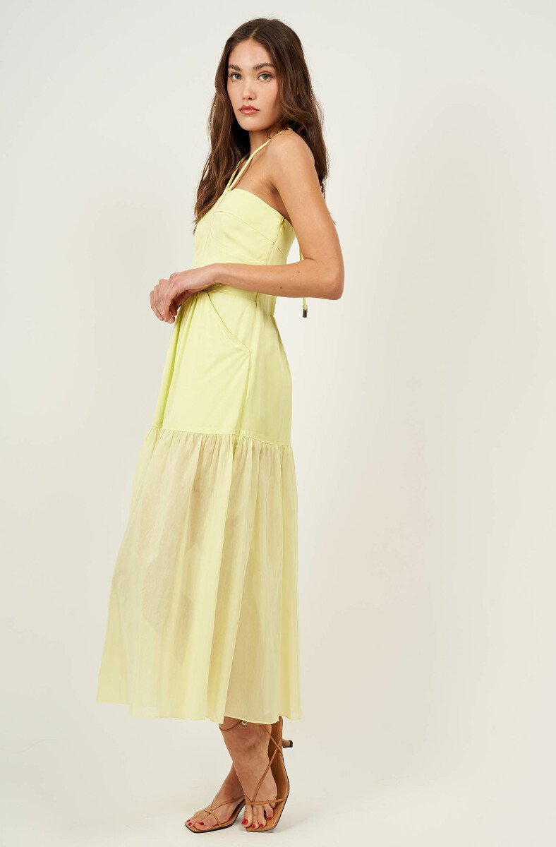 Jojo Maman Bébé Delphi Dress Sunny Lime