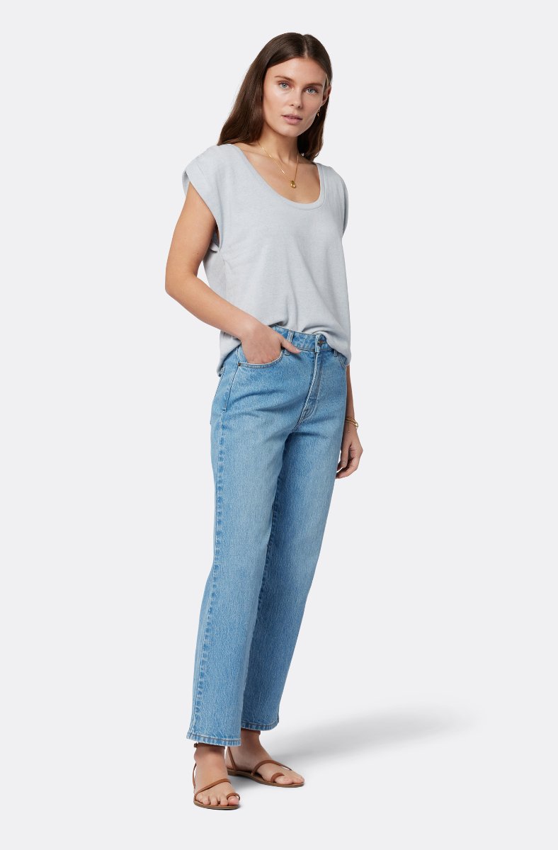 Jojo Maman Bébé Elisa Short Sleeve Top Gray Dawn