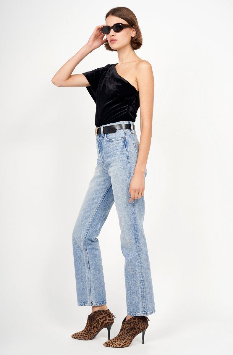 Jojo Maman Bébé Irena Velvet Top Caviar Black