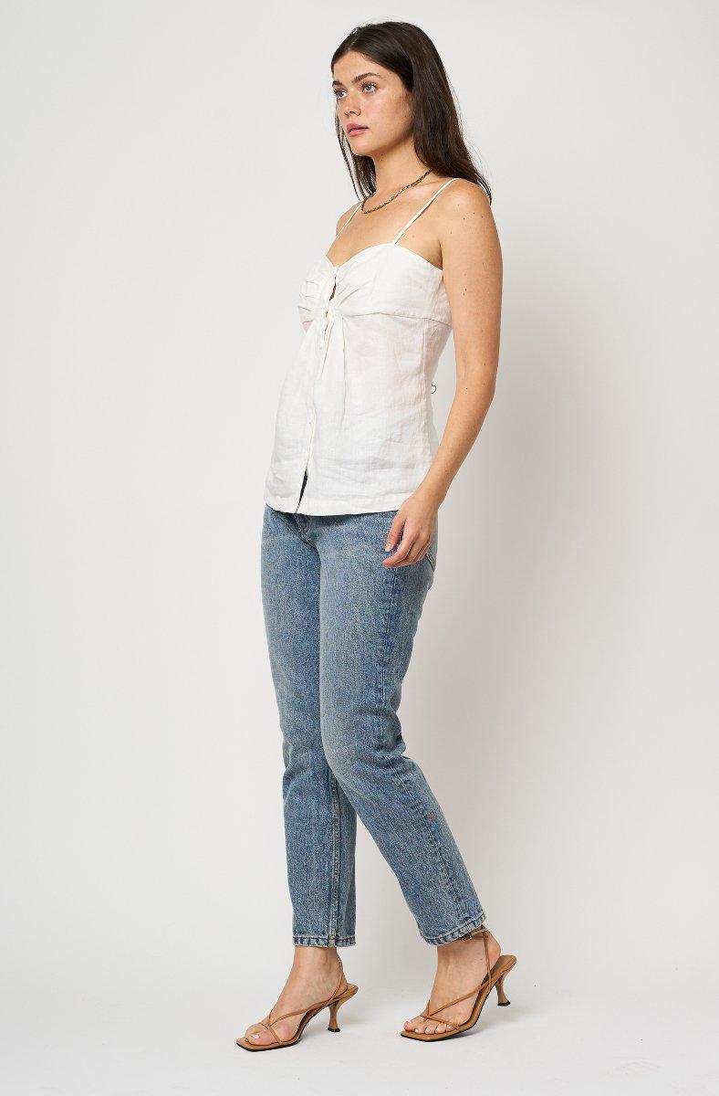 Jojo Maman Bébé Lavan Sleeveless Top Porcelain