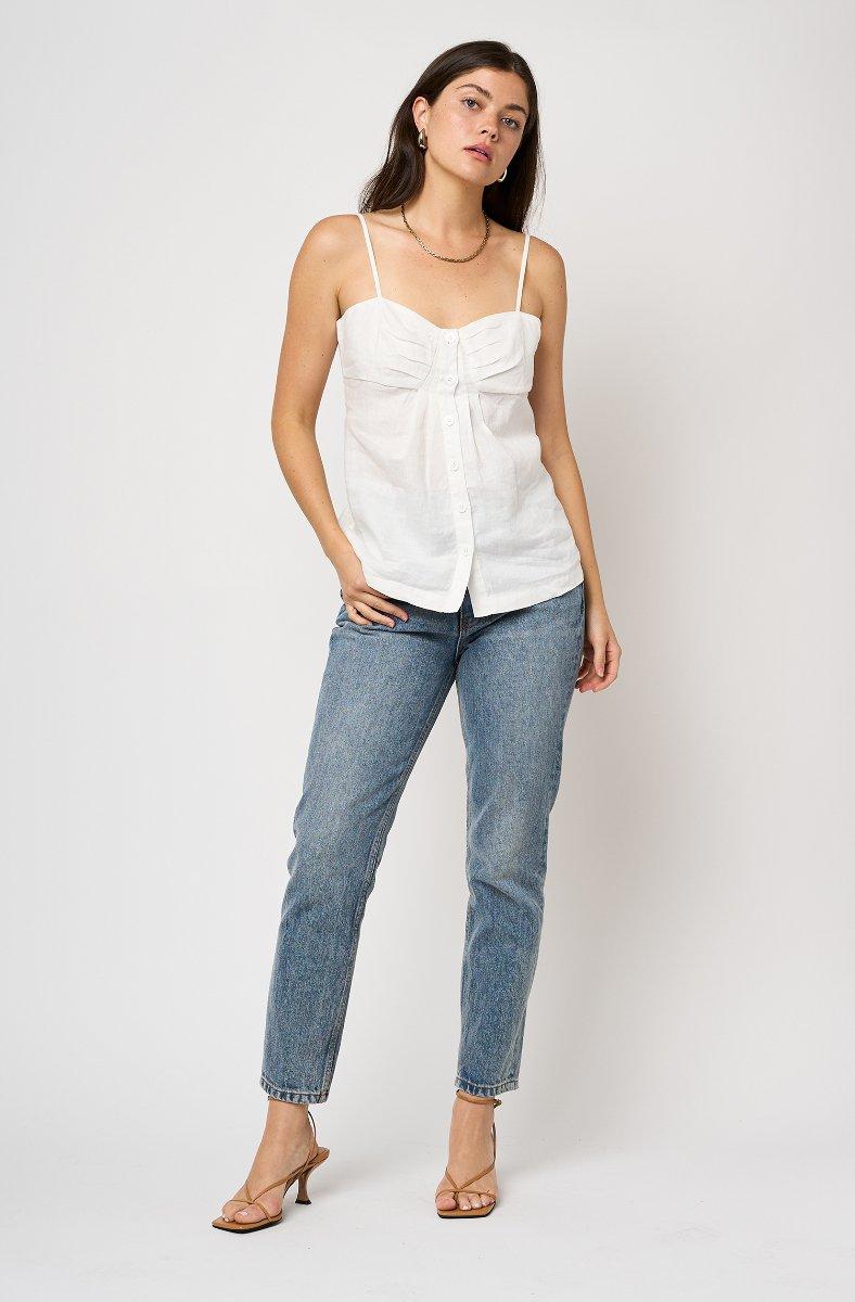 Jojo Maman Bébé Lavan Sleeveless Top Porcelain