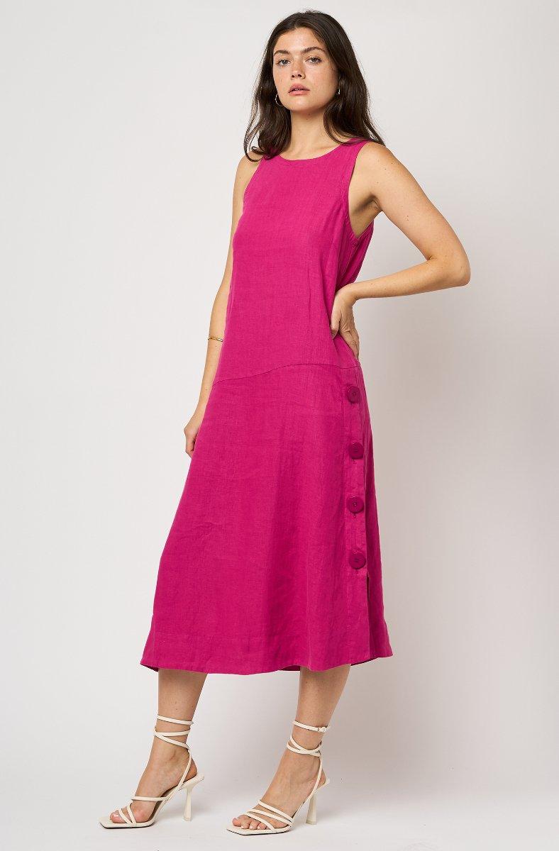 jojo maman bébé Lulie Dress Fuchsia Red