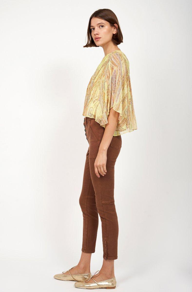 Jojo Maman Bébé Maxine Park Skinny Pant Toffee Red