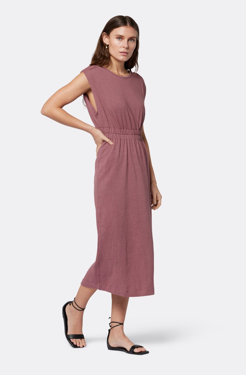 Jojo Maman Bébé Natalia Midi Dress Rose Brown