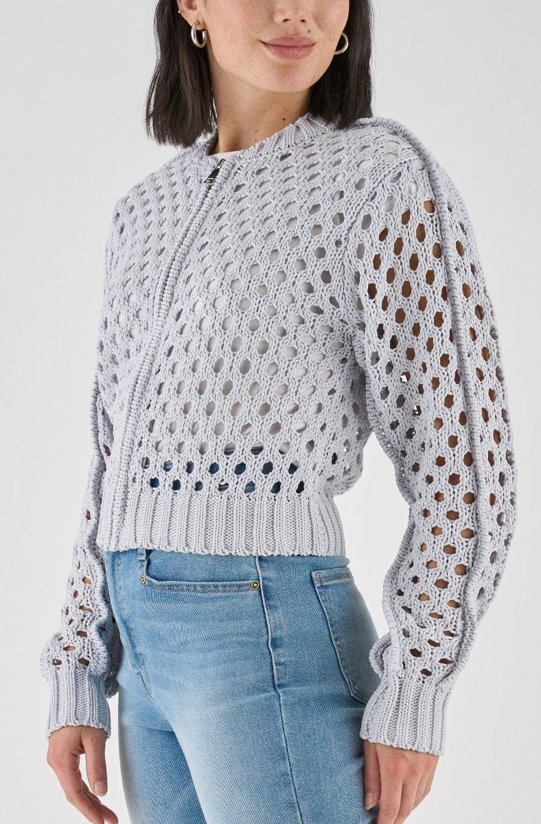 jojo maman bébé Newark Sweater Gray Dawn