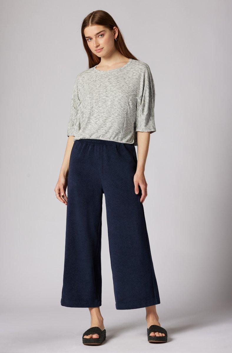 Jojo Maman Bébé Sammi Short Sleeve Top Sky Gray