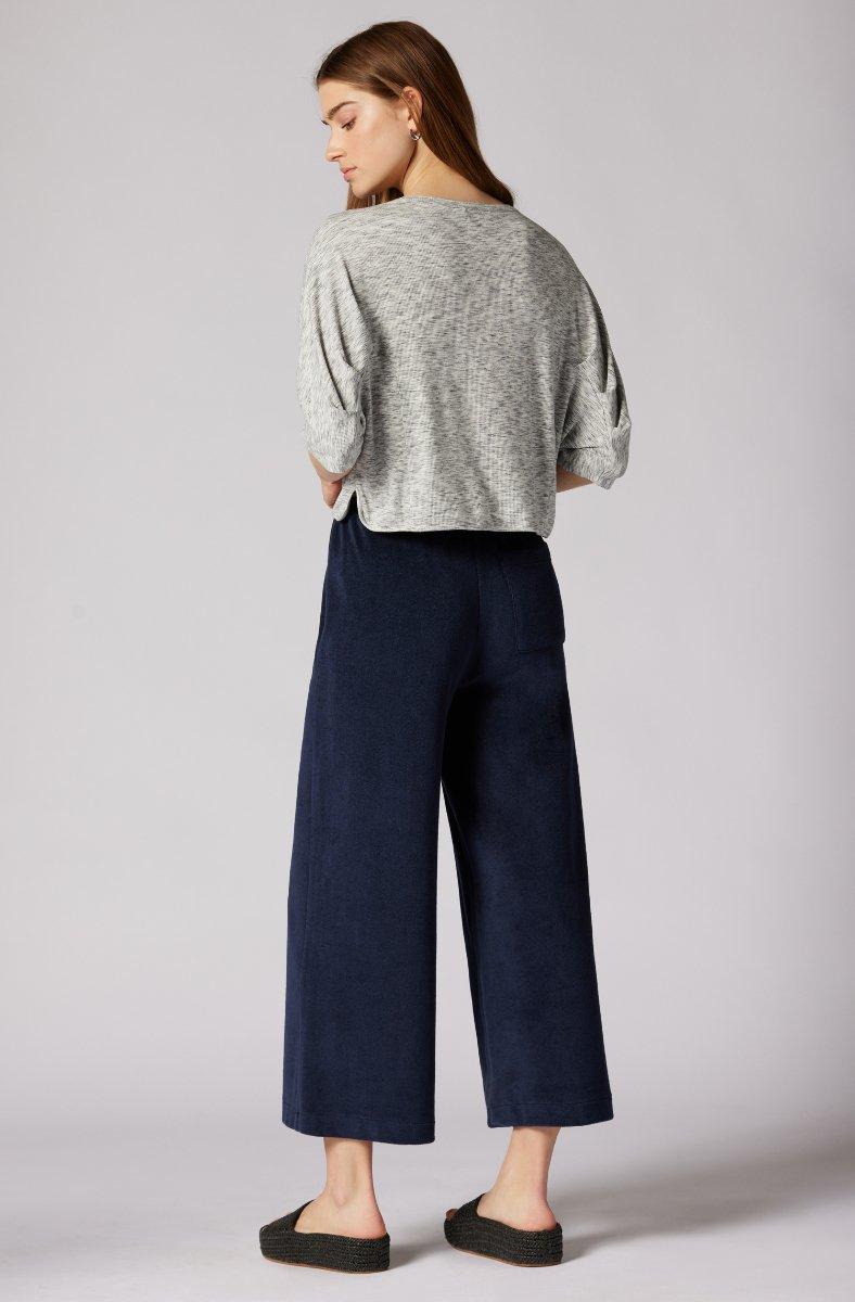 Jojo Maman Bébé Sammi Short Sleeve Top Sky Gray