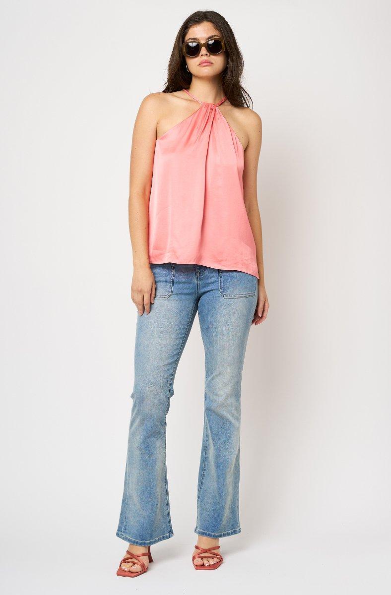 Jojo Maman Bébé Tanil Sleeveless Top Salmon Rose