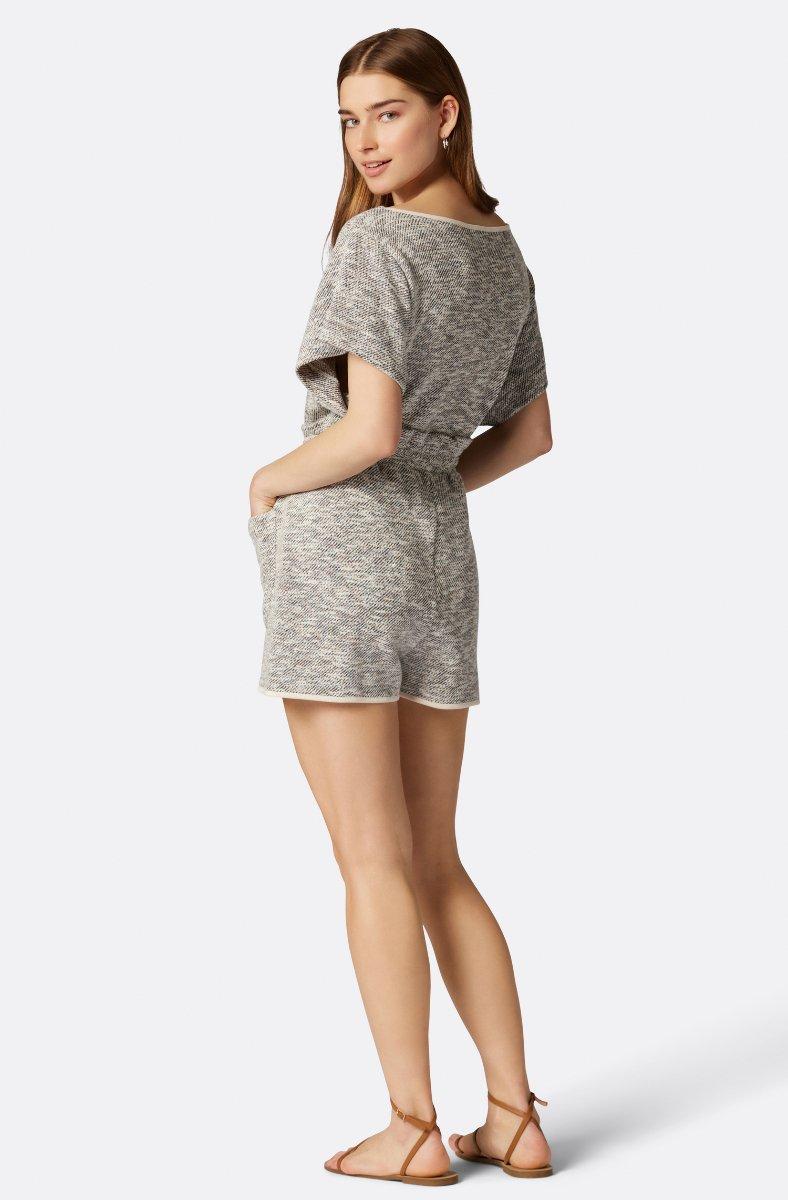 Jojo Maman Bébé Ora Short Sleeve Top Navy Blazer Multi Grey