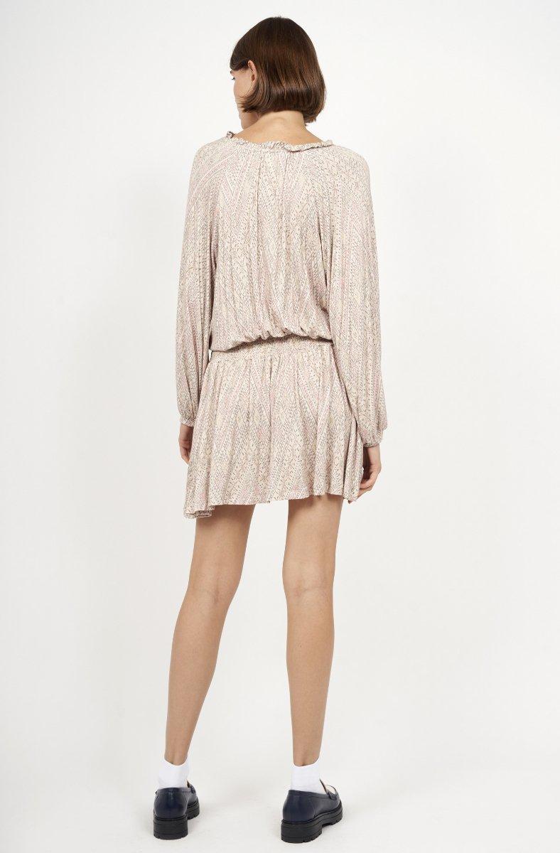 Jojo Maman Bébé Suki Mini Dress Shifting Sand Multi Tan