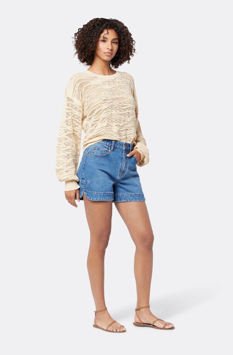 Jojo Maman Bébé Val Crew Neck Sweater Bleached Sand Beige