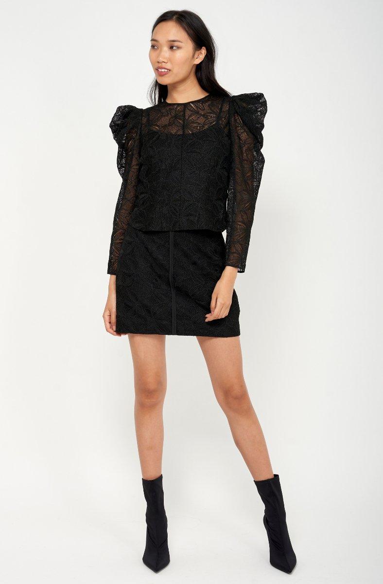 Jojo Maman Bébé Xenia Long Sleeve Top Jet Set Black