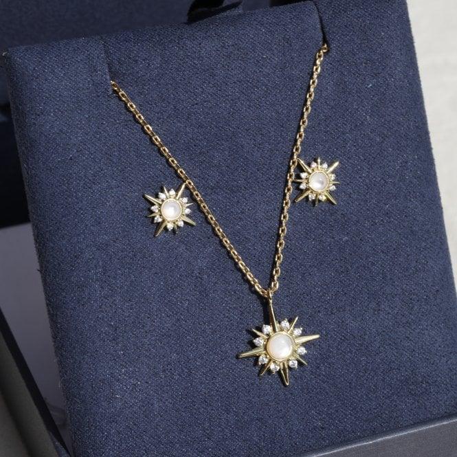 Jon Richard Inicio 14K Gold Plated Cubic Zirconia Star Set - Gift Box