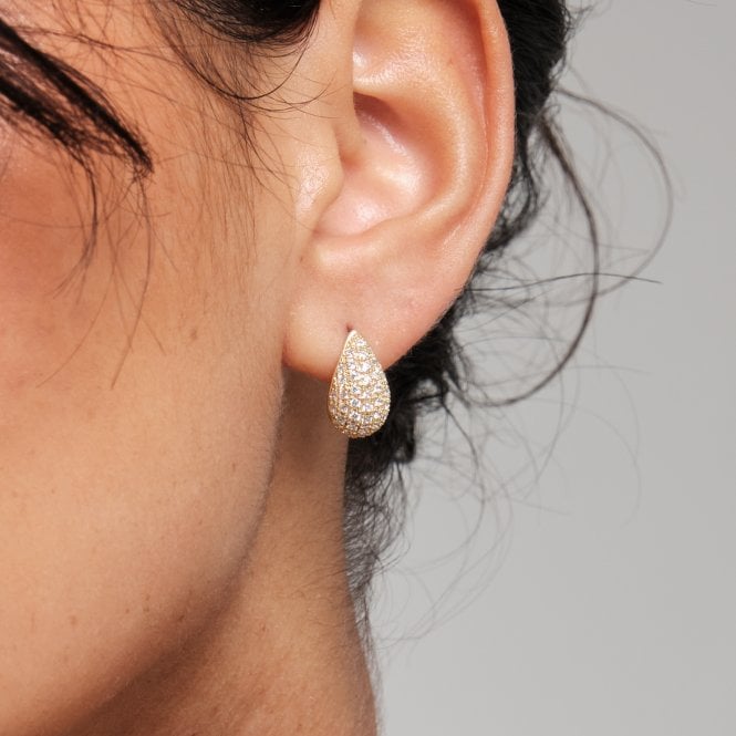 Jon Richard Inicio Gold Plated Cubic Zirconia Teardrop Set - Gift Box