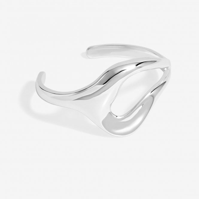jon richard Inicio Silver Plated Molten Open Cuff - Gift Pouch
