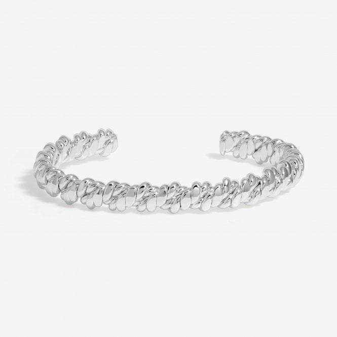 jon richard Inicio Silver Plated Polished Nugget Cuff - Gift Pouch