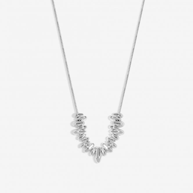 jon richard Inicio Silver Plated Polished Nugget Necklace - Gift Pouch