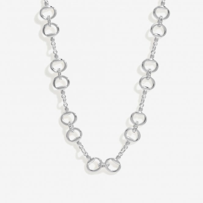 jon richard Inicio Silver Plated Polished Snaffle Necklace - Gift Pouch