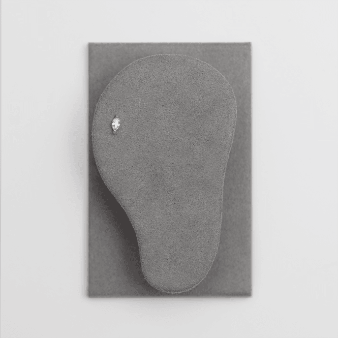 Jon Richard Inicio Silver Plated Recycled Cubic Zirconia Mini Navette Stud Earrings - Gift Pouch