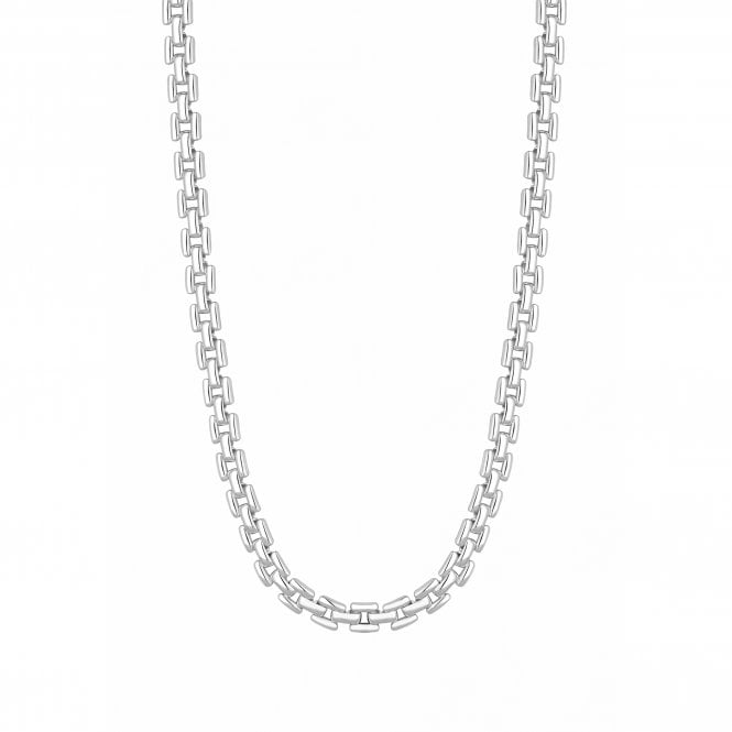 Jon Richard Inicio Silver Plated Recycled Gate Chain Necklace - Gift Pouch