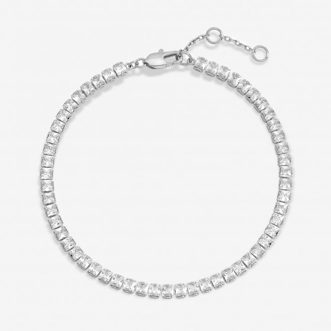 jon richard Inicio Silver Plated Tennis Bracelet -Gift Pouch