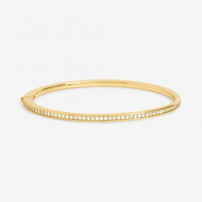 jon richard Jon Richard 14ct Gold Plated and Pave Bangle jon richard Jon Richard 14ct Gold Plated and Pave Bangle