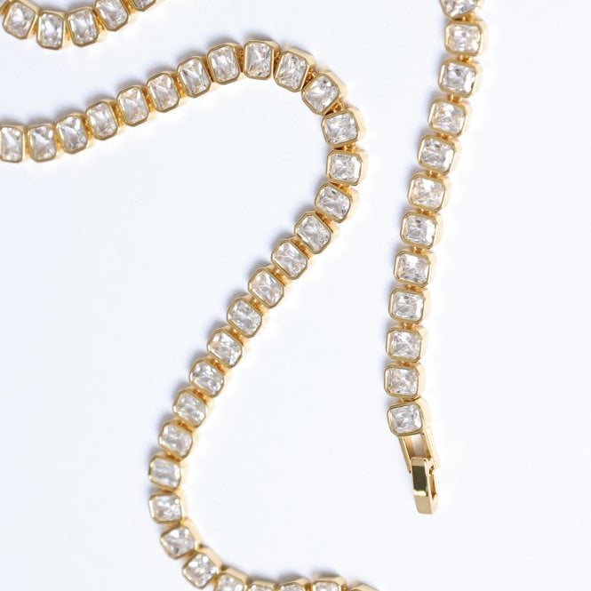 Jon Richard Jon Richard 18ct Gold Plated And Crystal Tennis Bracelet