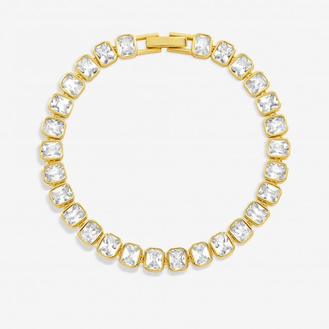 jon richard Jon Richard 18ct Gold Plated and Crystal Tennis Bracelet