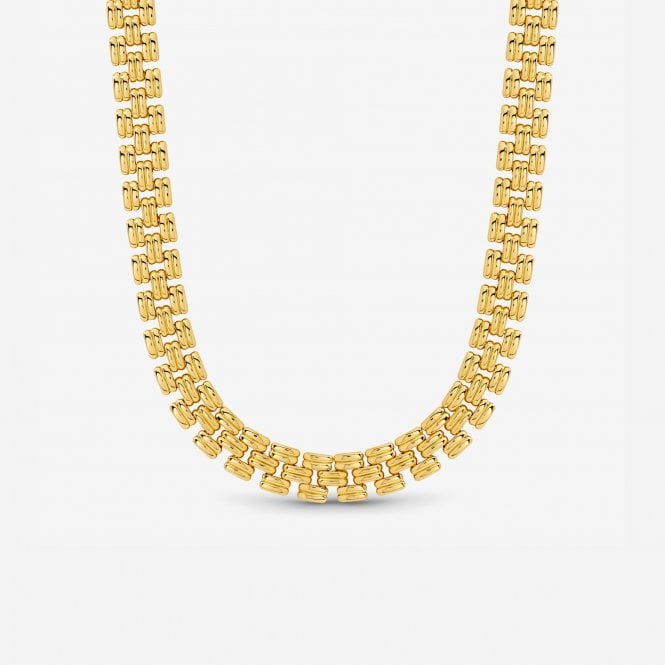 jon richard Jon Richard 18ct Gold Plated Gate Chain Necklace