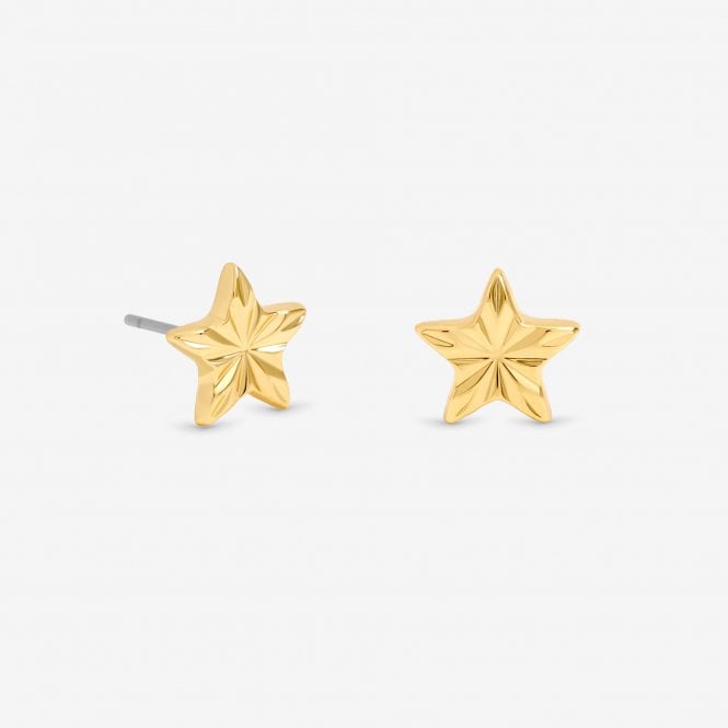 Jon Richard Jon Richard 18ct Gold Plated Star Earrings - Gift Cracker