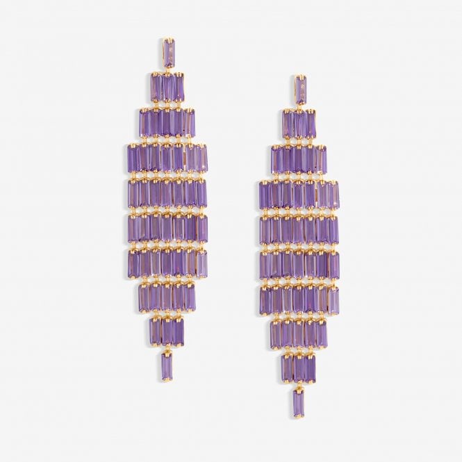jon richard Jon Richard Amethyst Statement Earrings