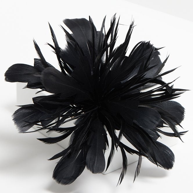 Jon Richard Jon Richard Black Statement Floral Clip Fascinator