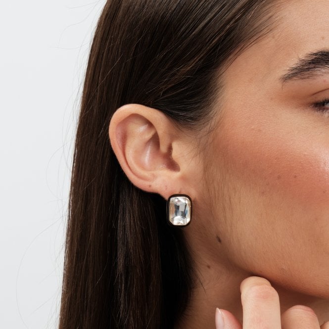 Jon Richard Jon Richard Crystal And Enamel Statement Earrings