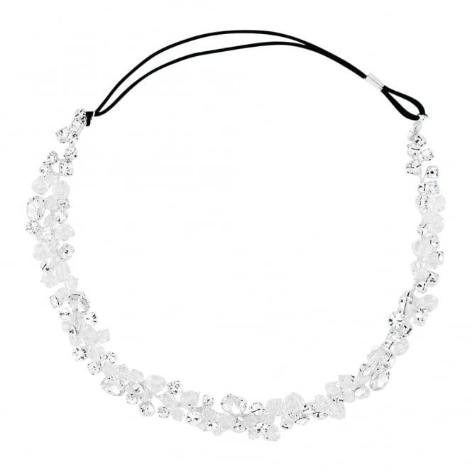 jon richard Jon Richard Crystal and facet bead halo style headband