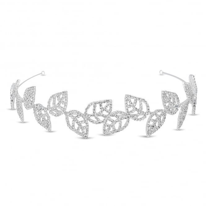 jon richard Jon Richard Diamante crystal embellished leaf headband