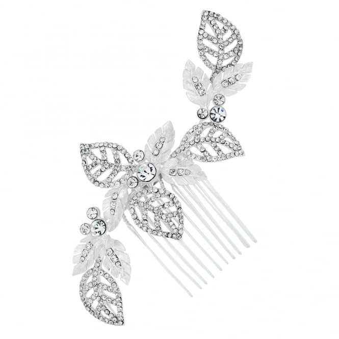 jon richard Jon Richard Diamante crystal leaf curved hair comb
