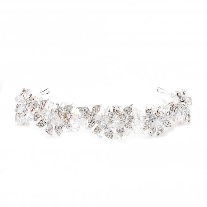 jon richard Jon Richard Emery Silver Plated Leaf And Bead Statement Headband - Gift Pouch