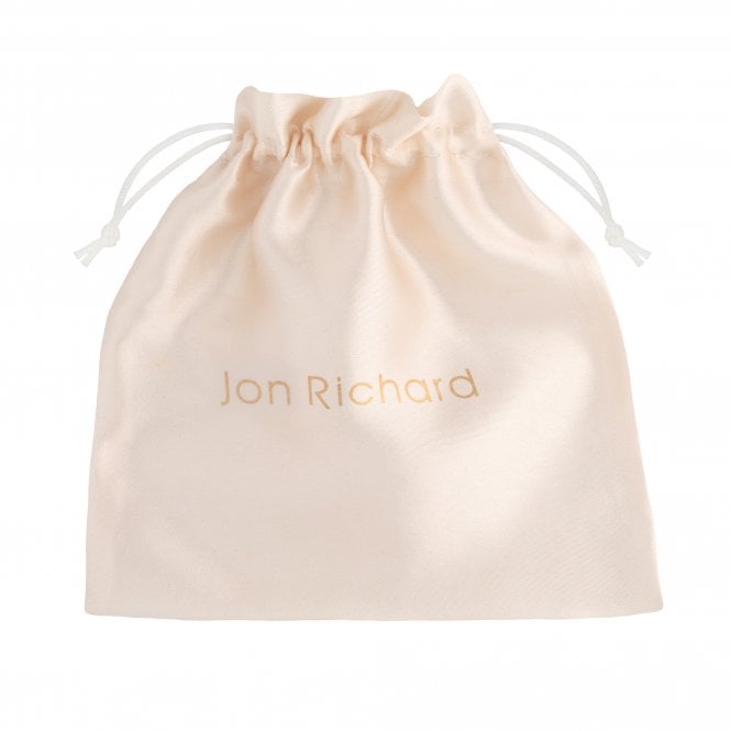 Jon Richard Jon Richard Gloria Silver Plated Cross Over Brushed Leaf And Pearl Hair Vine - Gift Pouch
