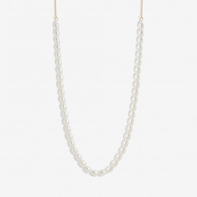 jon richard Jon Richard Gold Plated Adjustable Pearl Necklace
