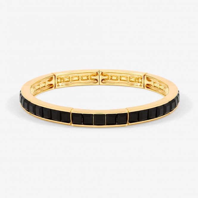 jon richard Jon Richard Gold Plated and Cubic Zirconia Jet Stretch Bracelet